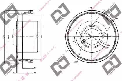 Тормозный барабан DJ PARTS BR1046